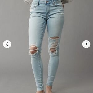 NWOT AE Next Level Low Rise Ripped Jeggings NEVER WORN